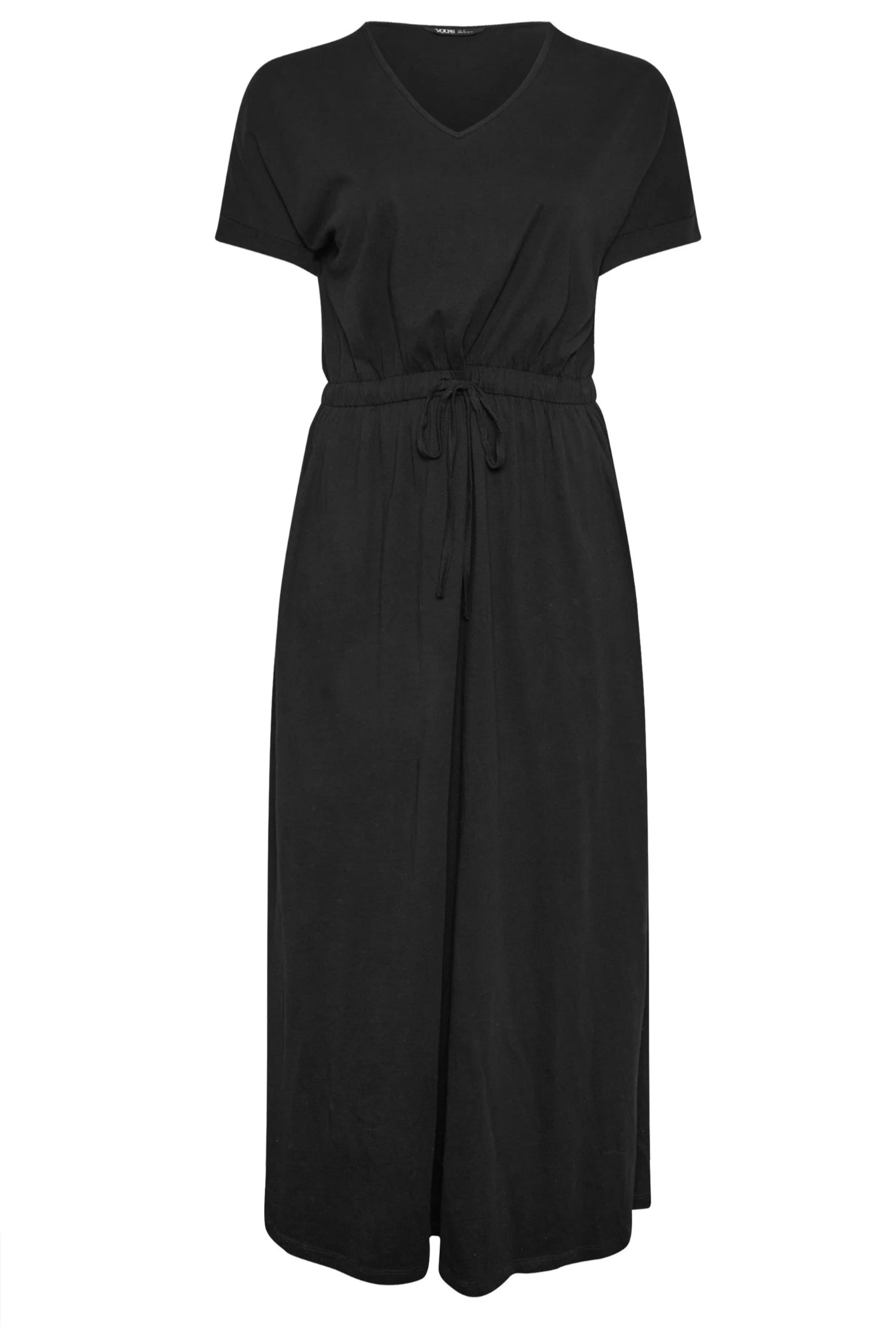 Your Black V Neck Maxi Dress