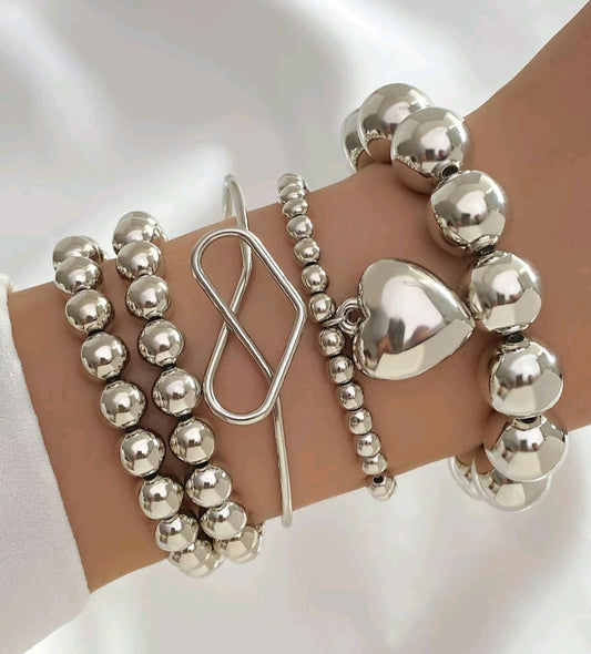 Silver Bracelets Sets