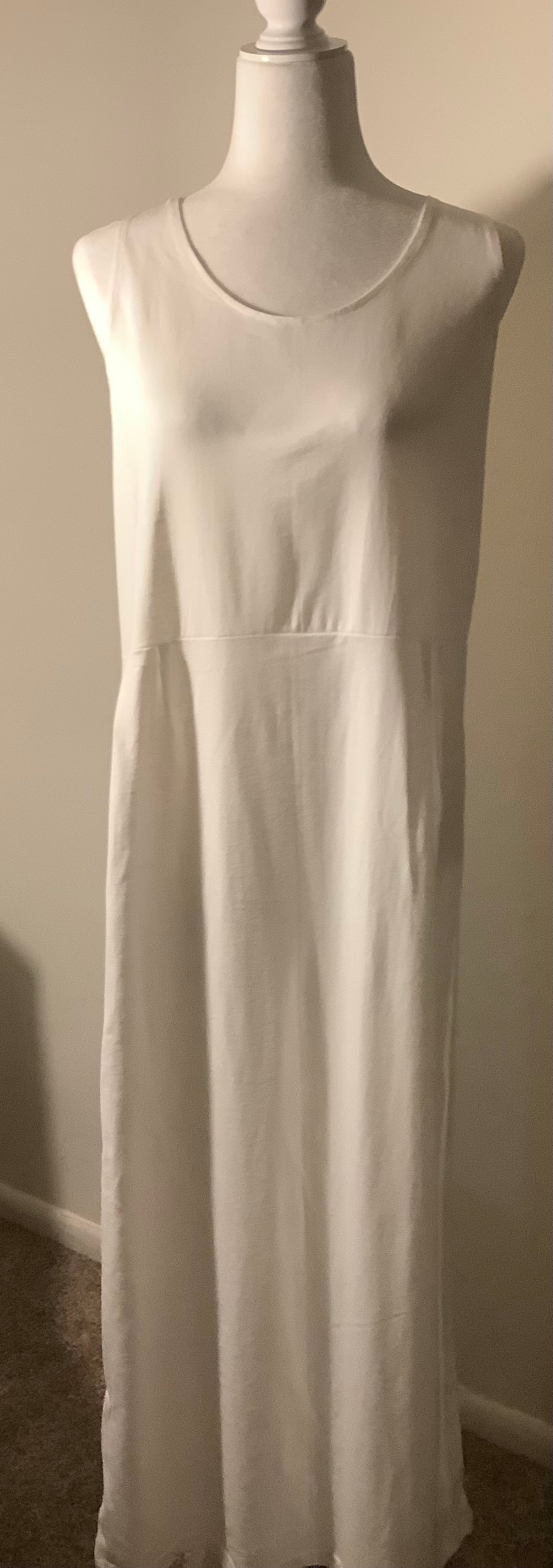 White Cotton Maxi Dress