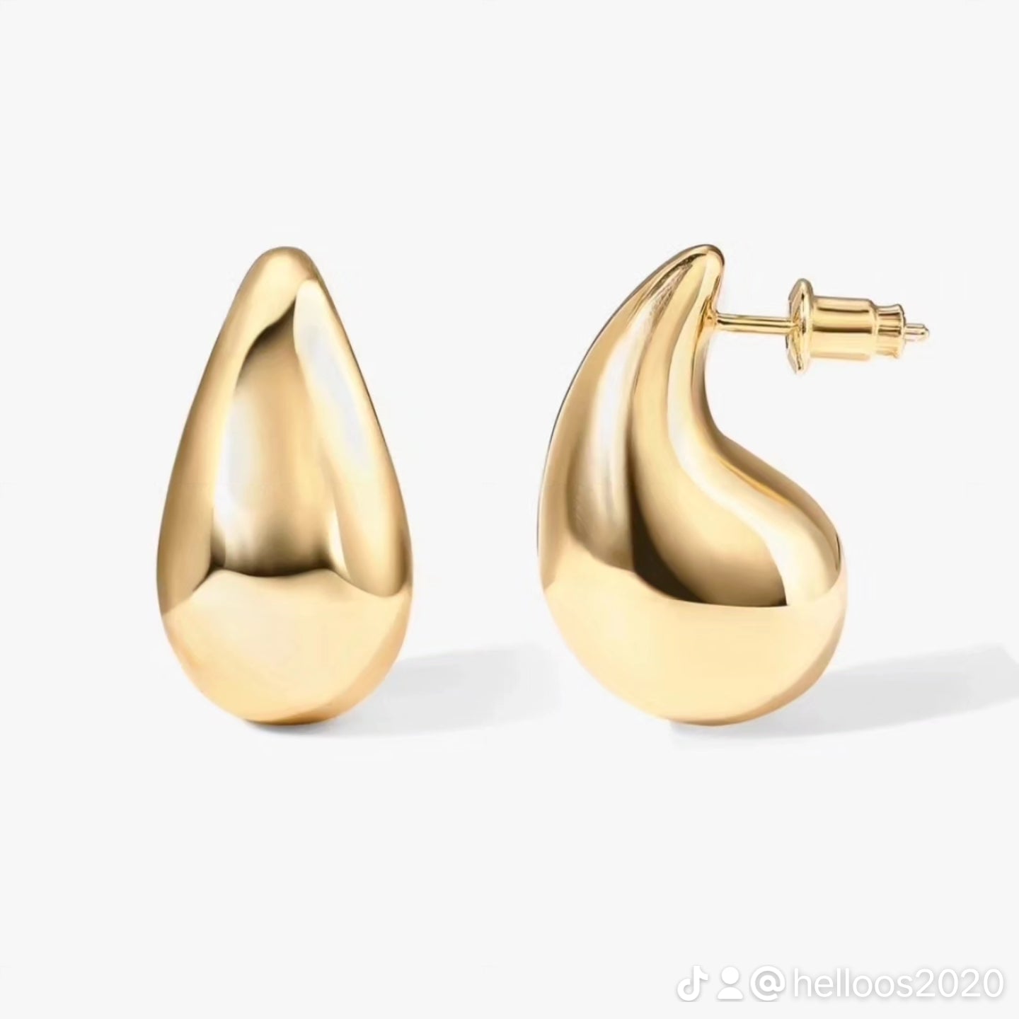 Gold Drops Earrings Accessories