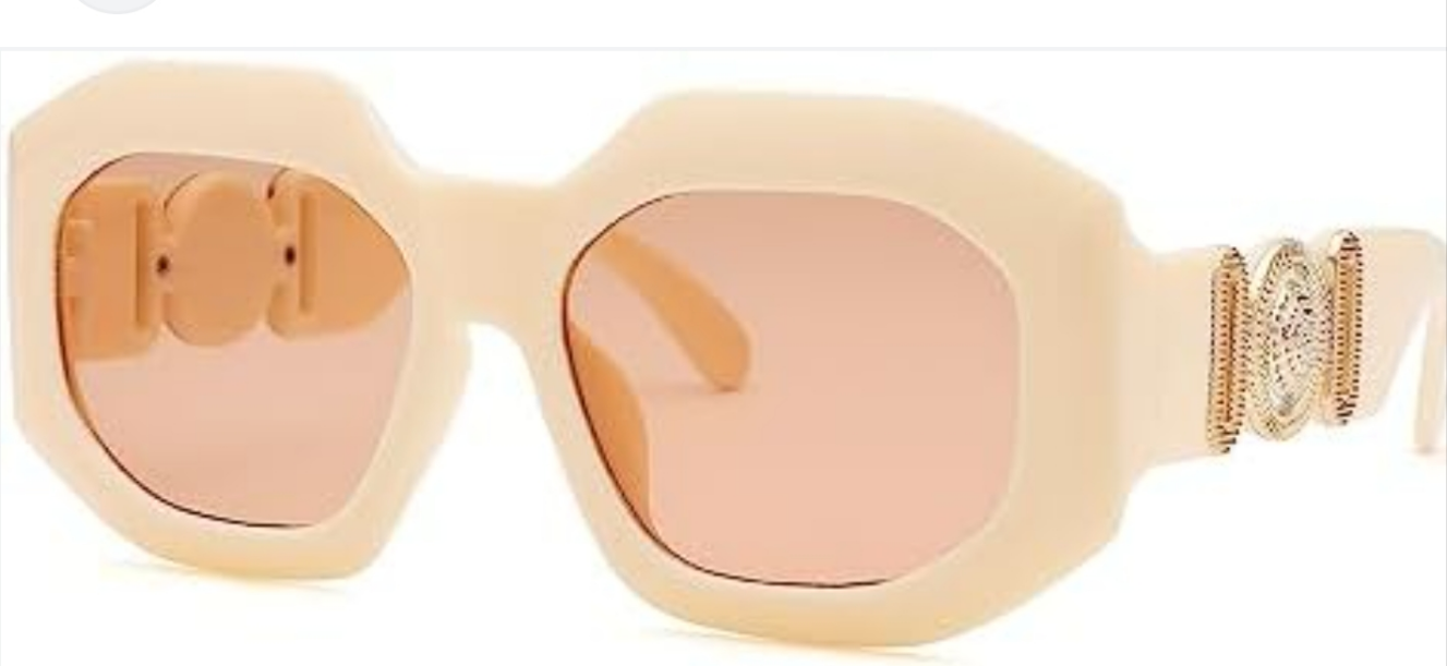 Square Sunglasses in Beige