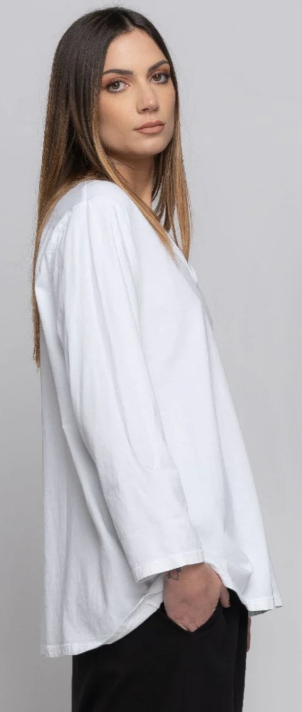 V Neck Long Sleeve Tee