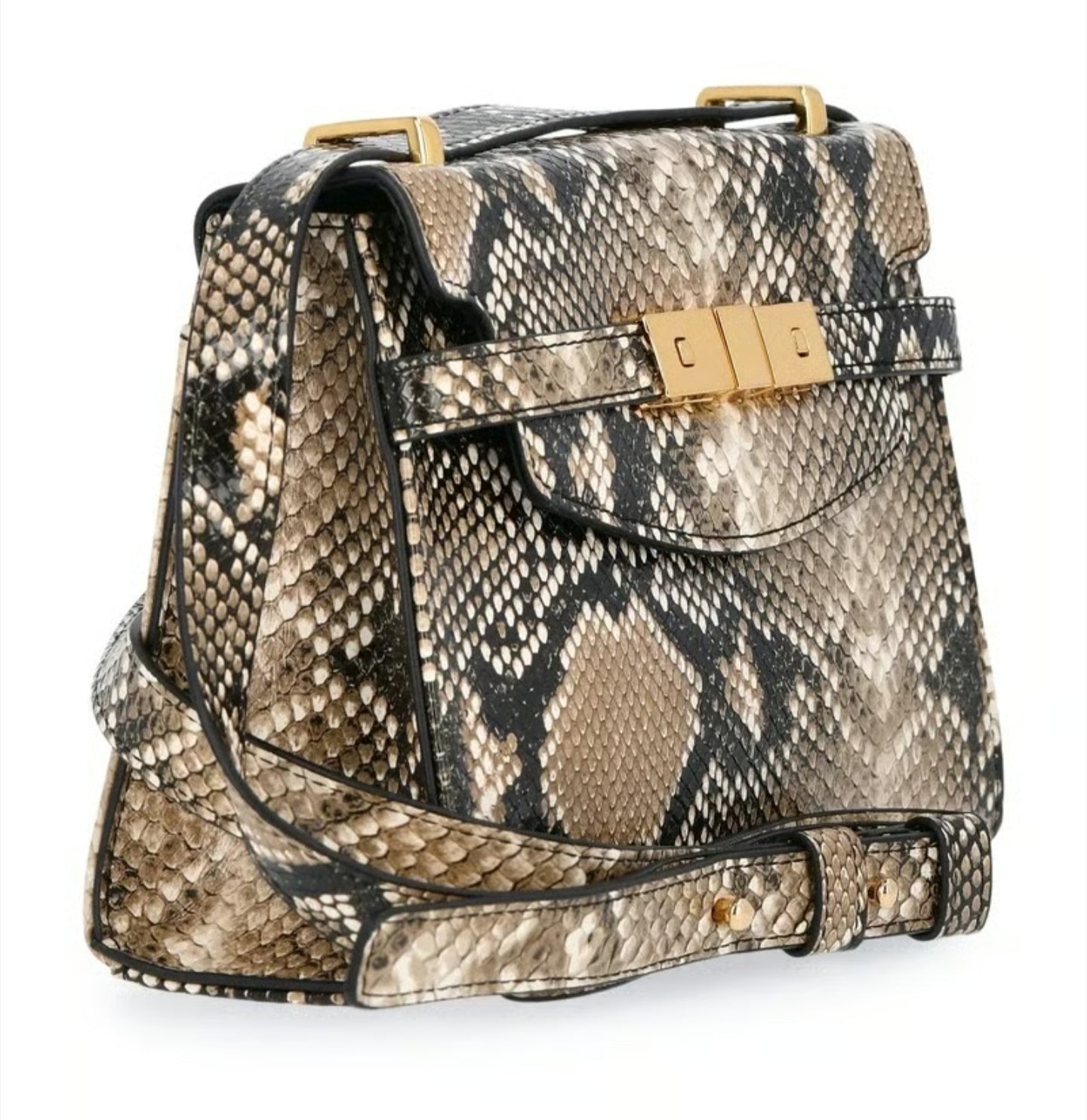 Women's Faux Snakeskin Crossbody Bag
