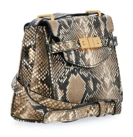 Women's Faux Snakeskin Crossbody Bag