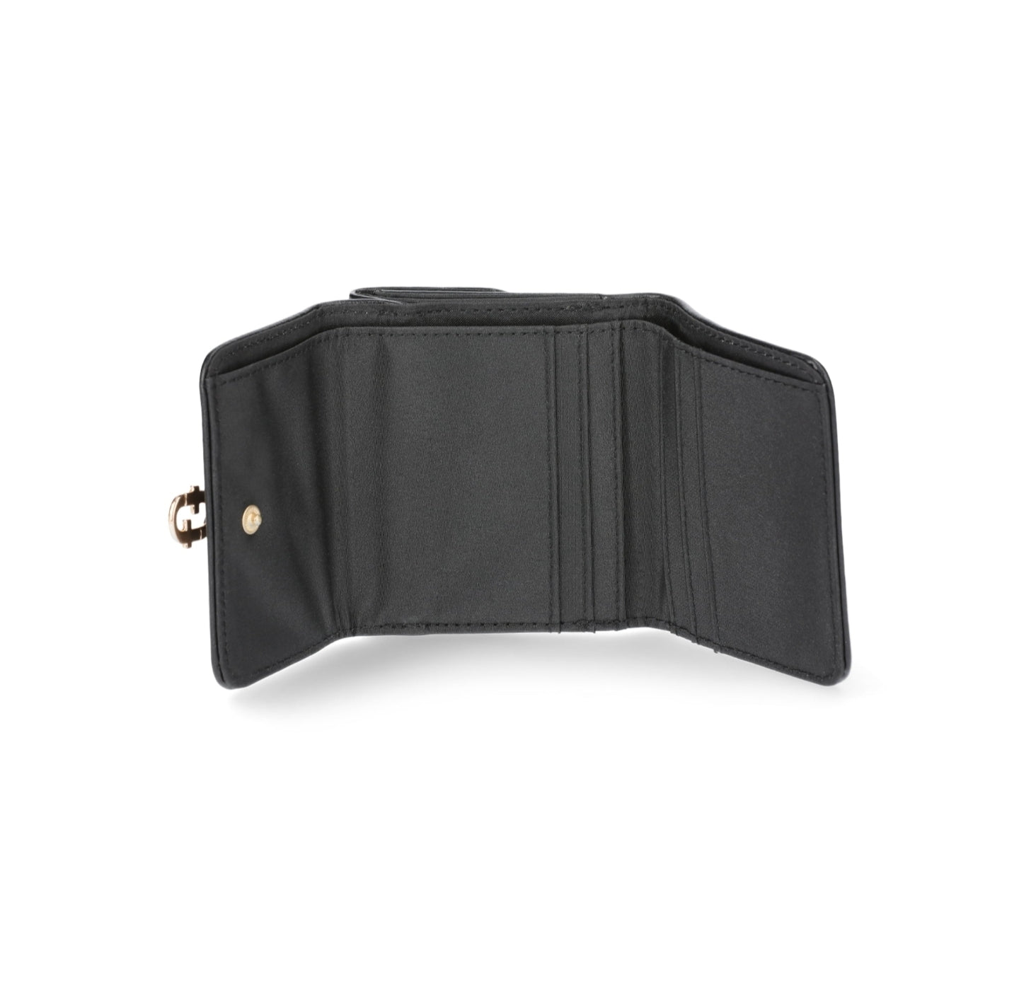 Women's Double Sided Trifold Wallet Black