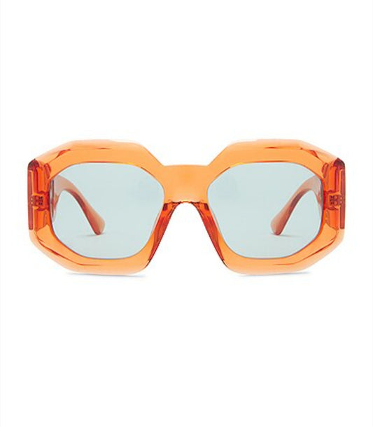Square Frame Sunglasses Orange