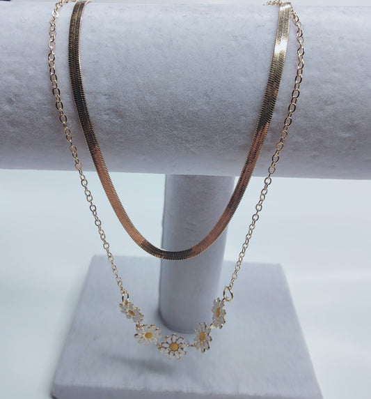 Fifth Sunflowers Double Necklace