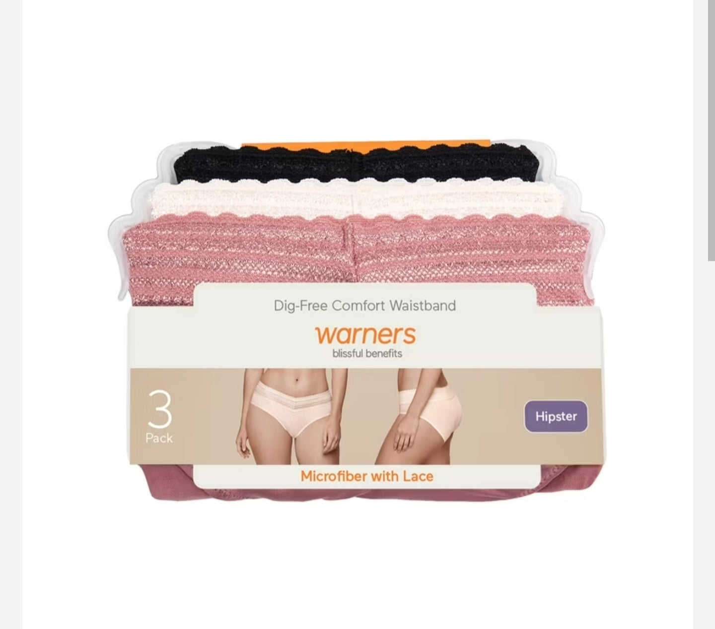 Warners Blissful Benefits Sizes : 3X
