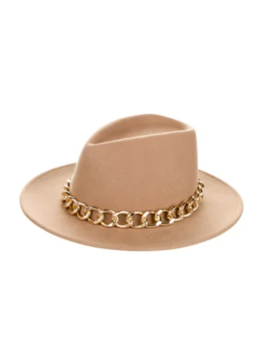Camel-Chain Wide Brim Hat