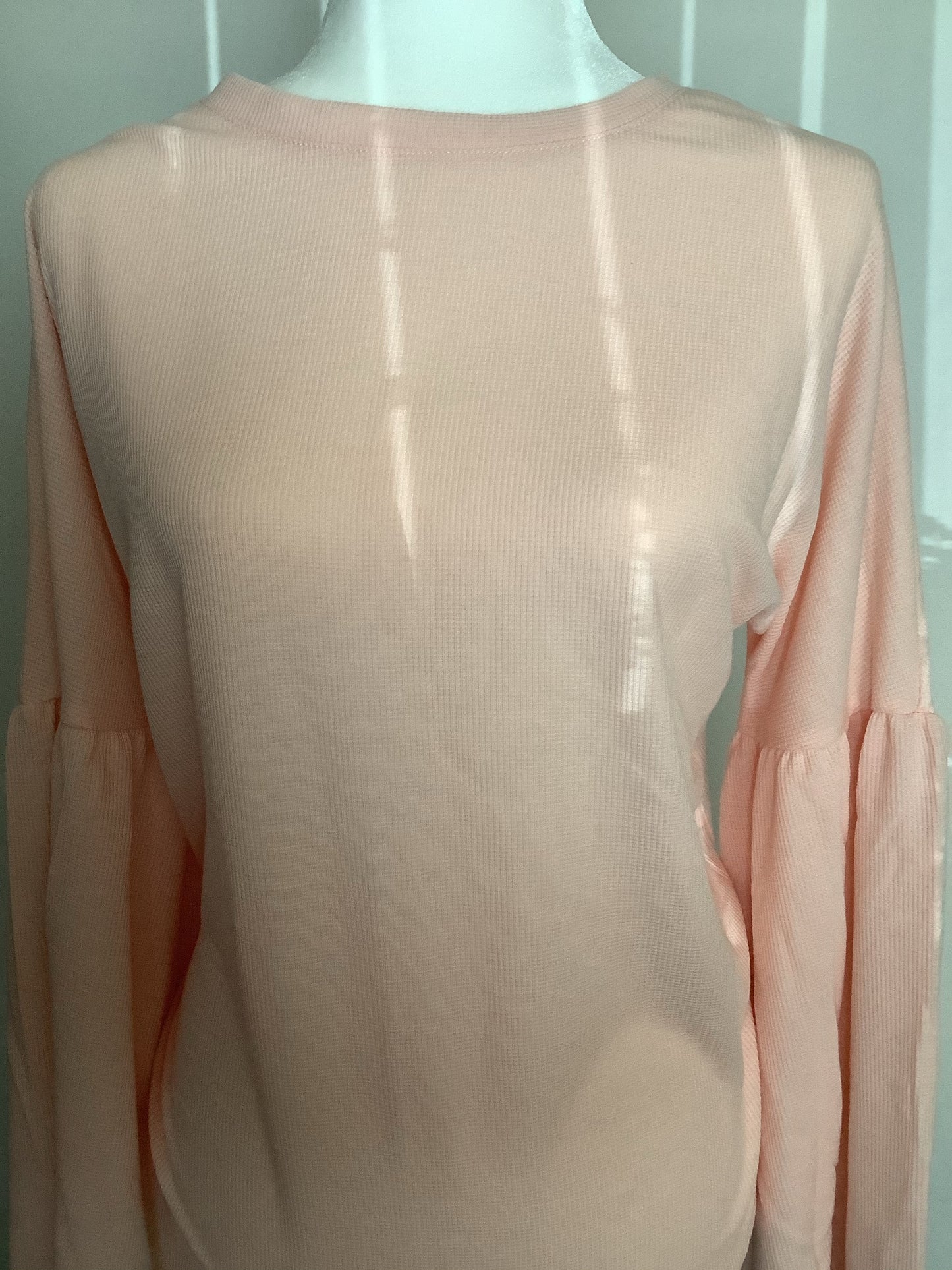 Long Sleeve Peach Color Shirt