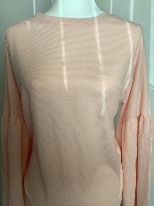 Long Sleeve Peach Color Shirt
